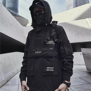 Techwear Black windbreaker